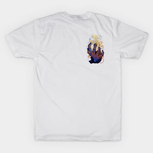 The World Is Full of Magic- Mystical Wizard casting spell with runes T-Shirt